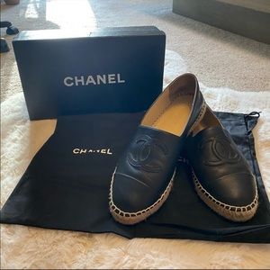 Chanel Espadrilles Black Size 8.5